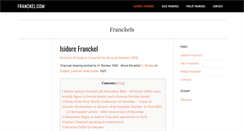 Desktop Screenshot of franckel.com