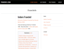 Tablet Screenshot of franckel.com